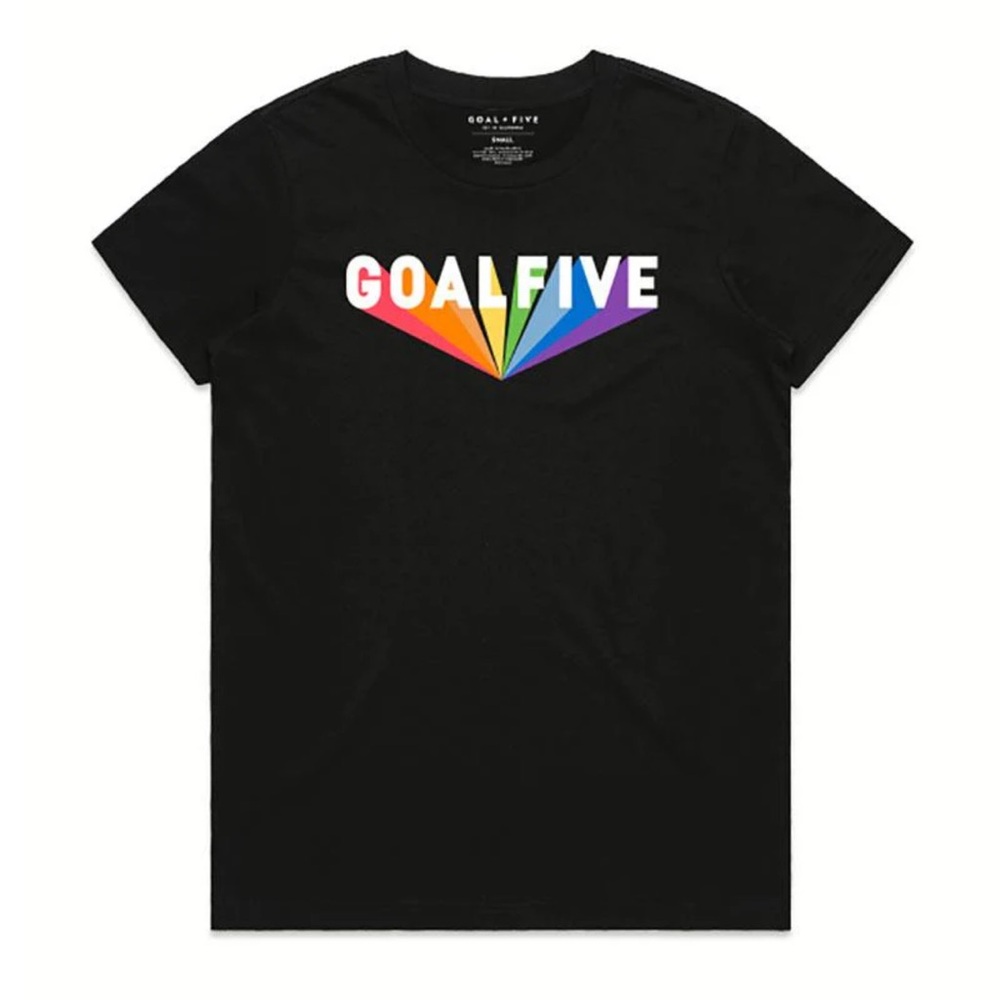GOAL FIVE Black Superhuman Tee, Medium